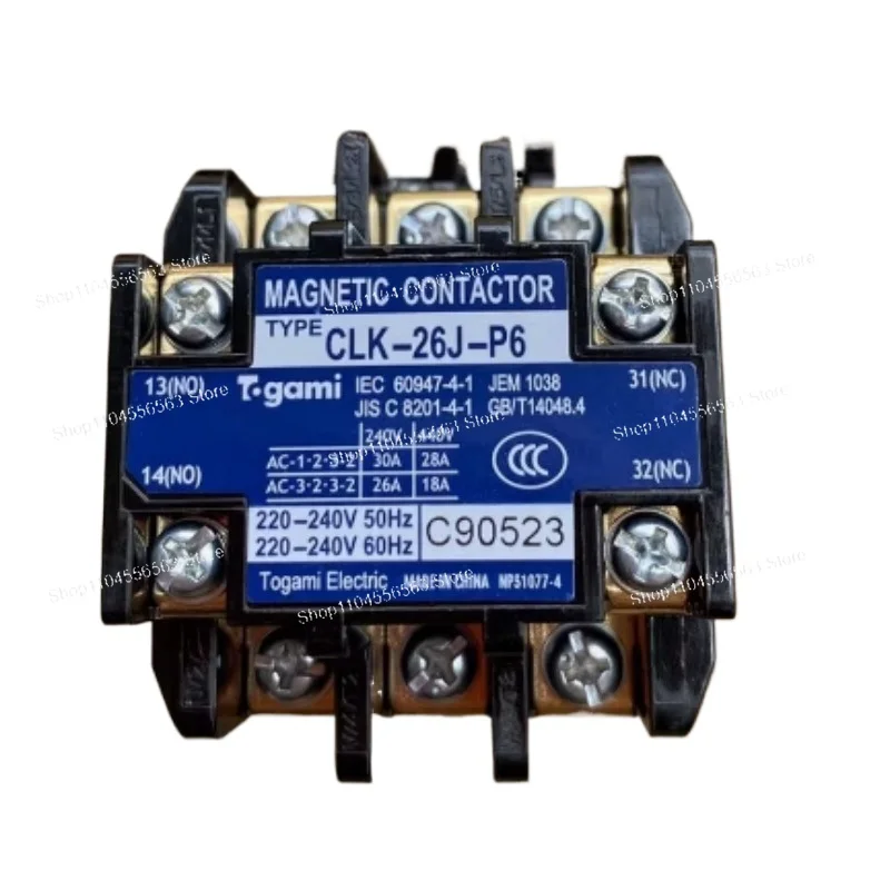 

Daikin Air Conditioning Togami Magnetic Contactor Prat Number 131408J Model Clk-26J-P6 AC220V-240V New and Original in Stock