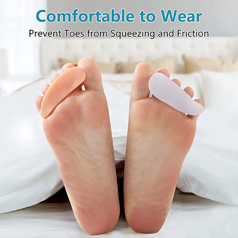 1Pair Silicone Gel Hammer Toe Straightener Corrector For Curled Toes  Feet Foot Care  Adjuster Tool