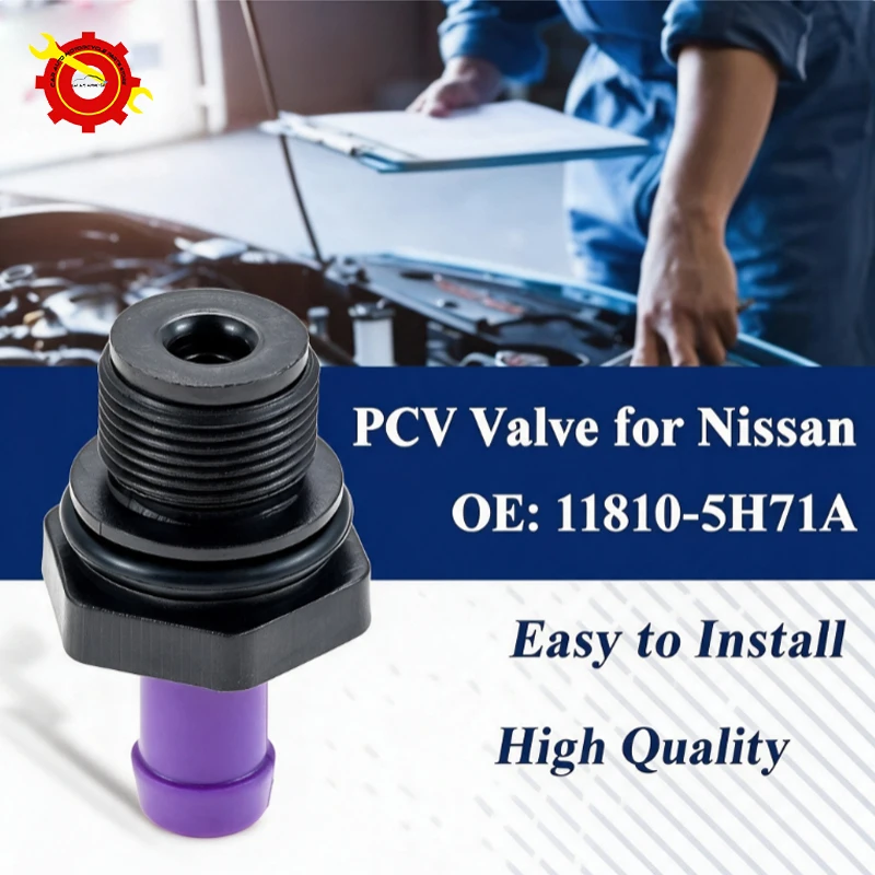 PCV Valve 11810-5H71A for Nissan Almera Juke Kicks Lannia Latio Livina March Micra NV200 Note Pulsar Qashqai Sentra Sunny Sylphy
