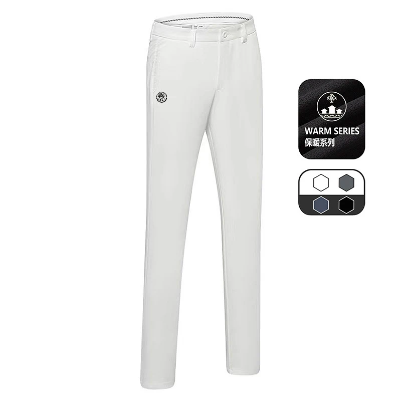 Charmul CH G03 pantalones de golf ajustados para hombre invierno más terciopelo grueso cálido deportes al aire libre pantalones casuales pantalones de lana