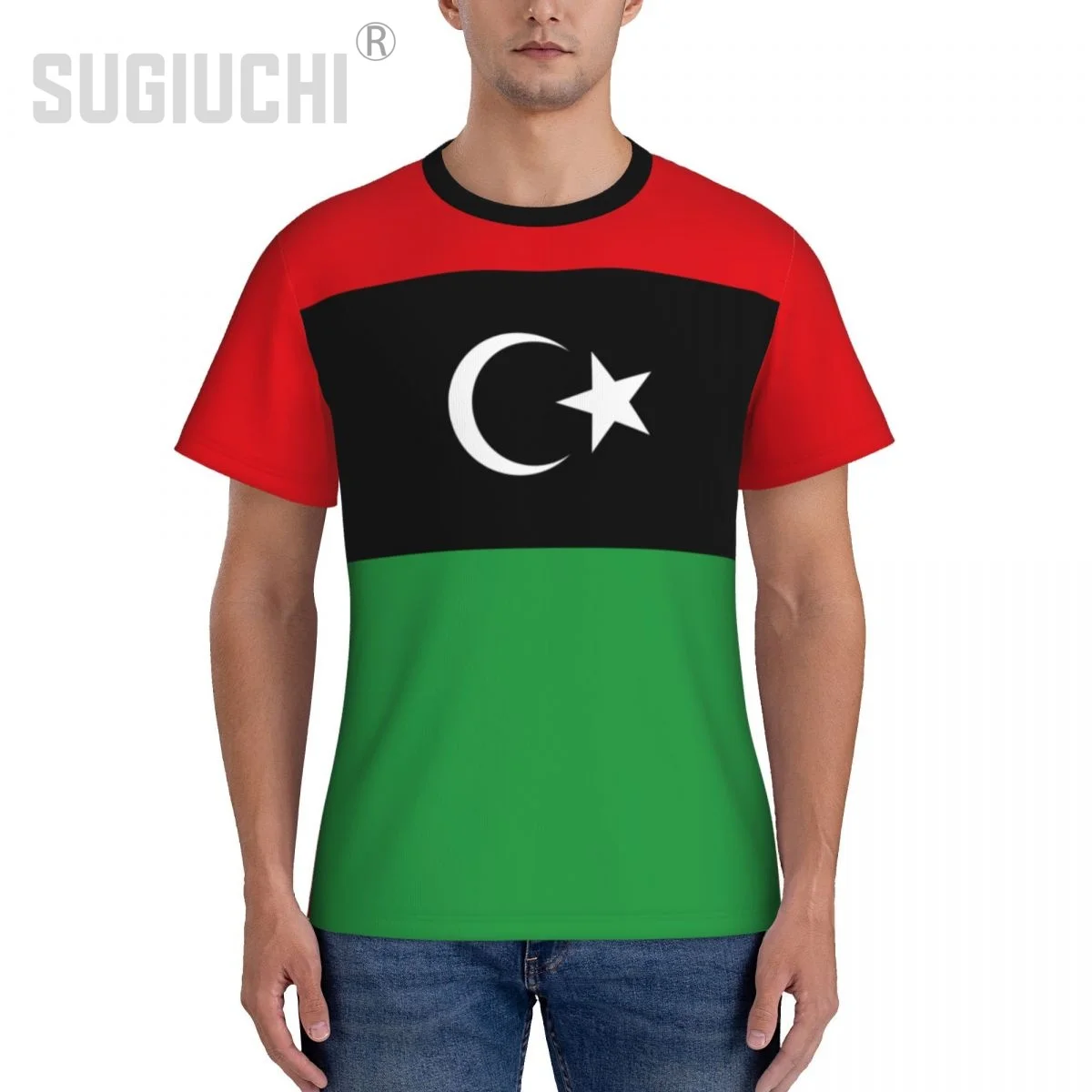 Tight Sports T-shirt Libya Flag Libyans 3D For Men Women Tees jersey Clothes Soccer Football Fans Gift Patriotic T shirt