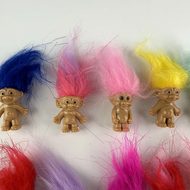 5 قطعة دمى المتصيدون الصغيرة أنيمي عمل الشكل الملونة الشعر أفراد الأسرة نماذج جمع الاطفال اللعب هدية الحنين #5