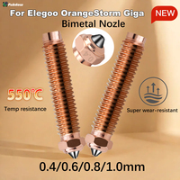 Super Wear-resistant Hotend Nozzle For ELEGOO OrangeStorm Giga 550℃ High Temperature Printing For Giga Nozzle Giga Print head