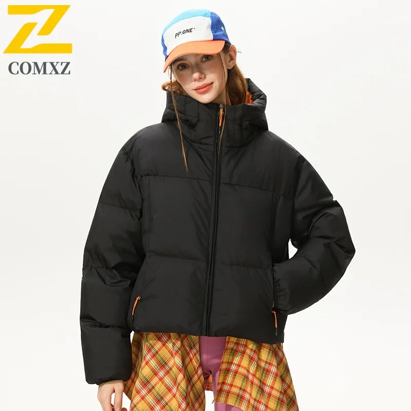 سترة COMXZ الخارجية المملوءة بغطاء للرأس للرجال عالية الجودة للمغامرة سترة سميكة ودافئة متعددة الوظائف معاطف شتوية خفيفة الوزن ومريحة #4