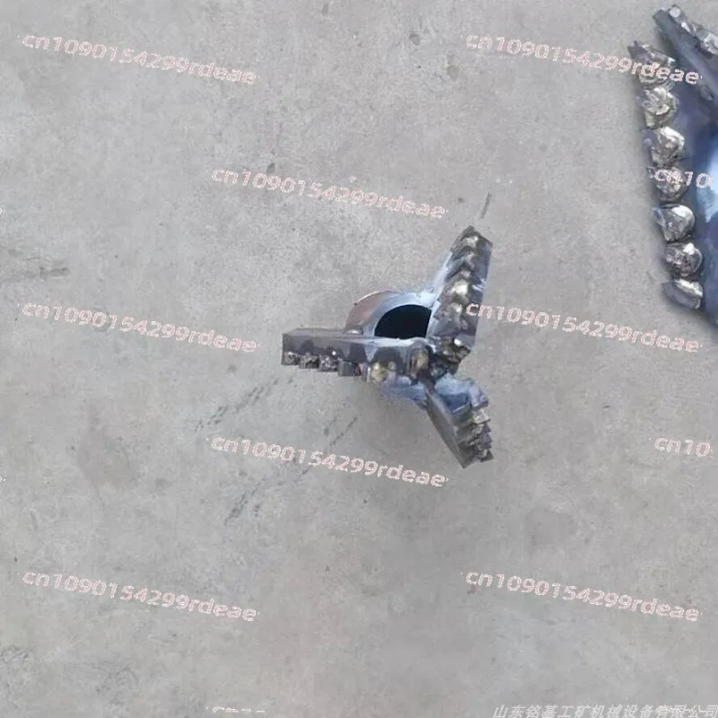 1PC Water Well Drilling Super Hard Alloy Drill Bit/Electric Drilling Rig/3 Wing Rock Drill Bit,One Inch Drill Pipe