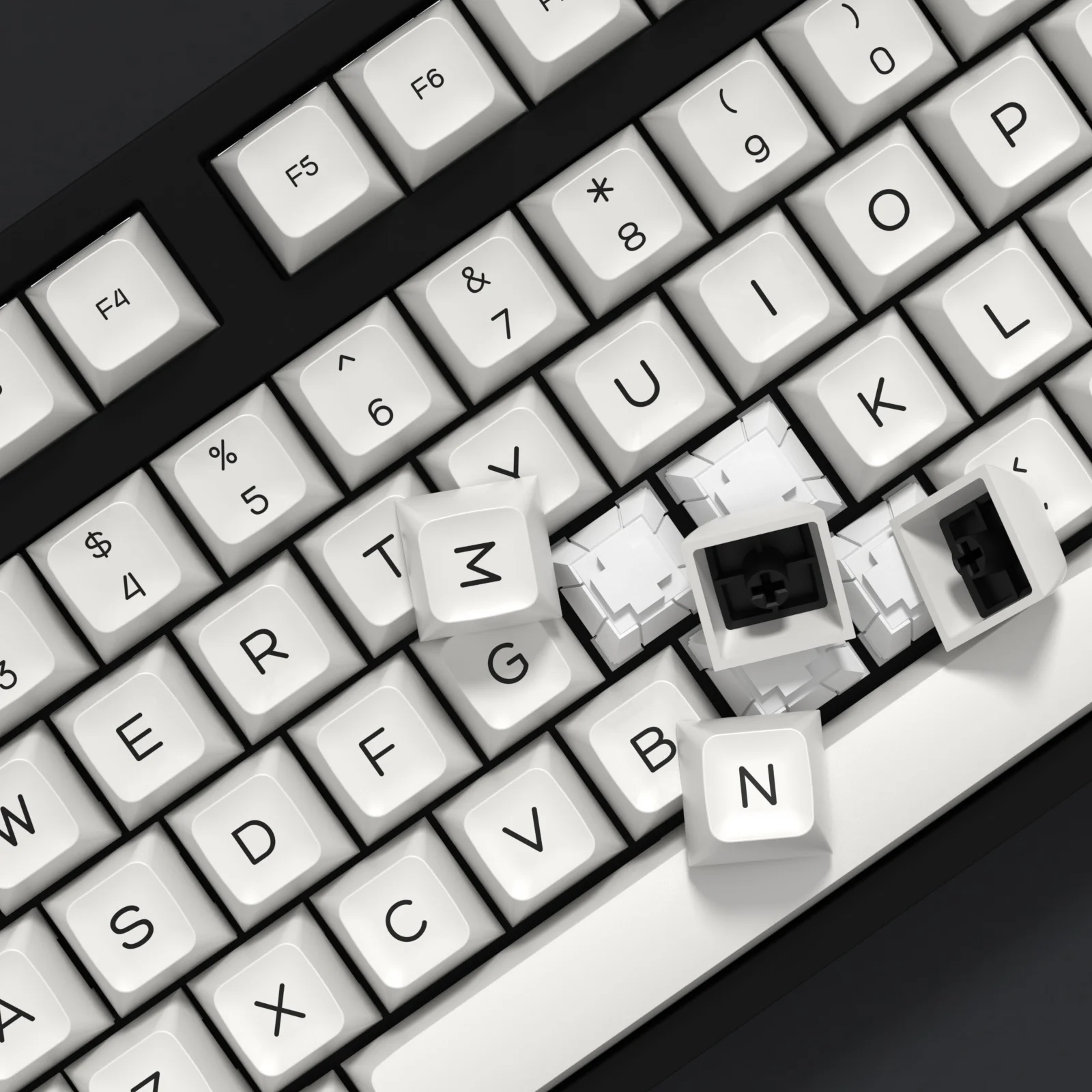 Imagem -06 - Kbdiy Double Shot White Keycaps Perfil SA Gmk Bow Double Shot Keycap Iso Pbt Personalizado para Teclado Mecânico para Interruptor mx Conjunto de 161 Teclas