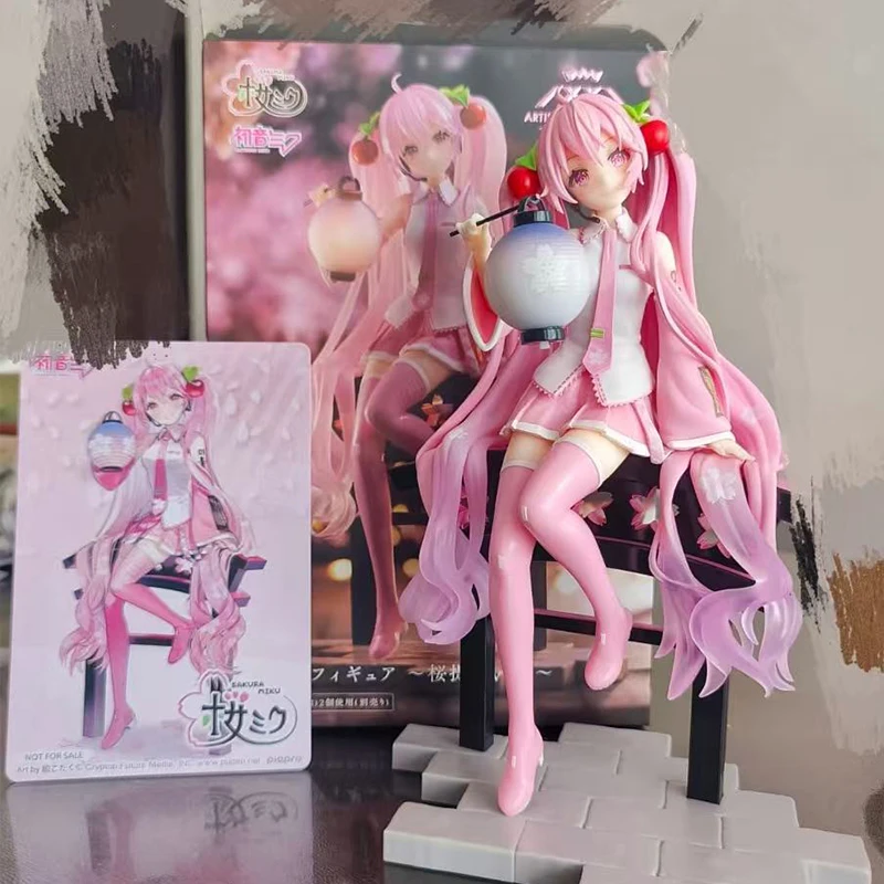 

Оригинальная коллекционная фигурка Taito Hatsune Miku Sakura Lantern Ver, модель-игрушка, кукла из ПВХ, подарки для девочек на фестиваль