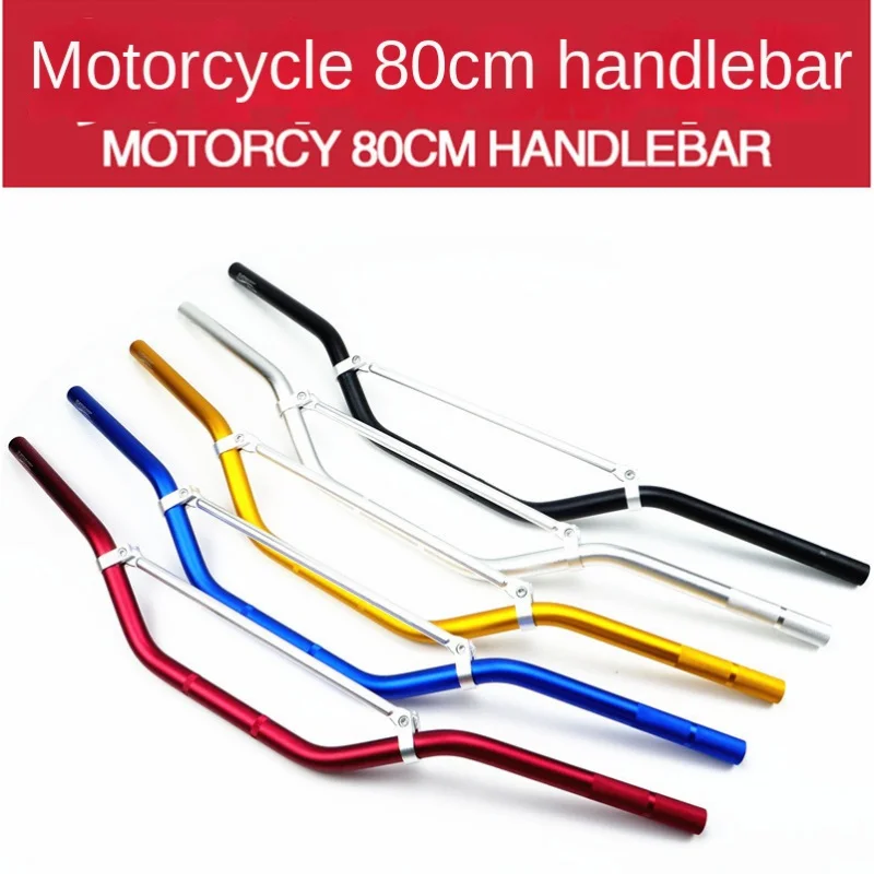 22mm Motorcycle Handlebar Accessories Off-road Vehicle Modified Aluminum Alloy Faucet Handle bar With Thickening