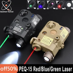 WADSN Airsoft AN/VHP PEQ-15 Airsoft Rood Groen Blauw Dot Laser PEQ15 LED Tactische Zaklamp IR Nachtzicht Jacht Gear licht