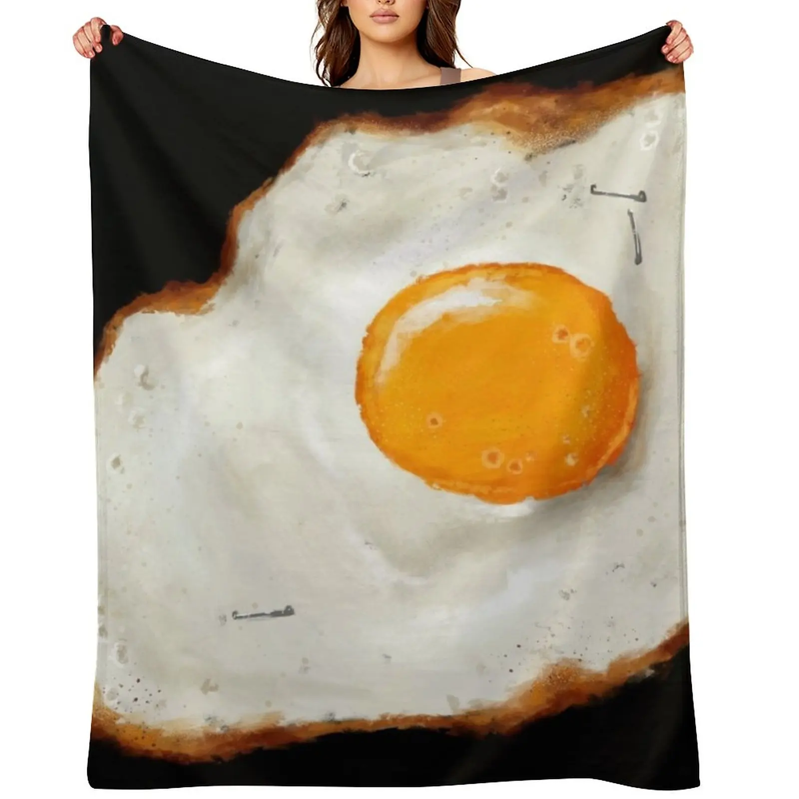 

Staple Me an Egg Throw Blanket Soft Big cosplay anime Kid'S Hairys Blankets