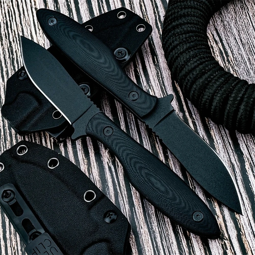 

Новый высококачественный нож с фиксированным лезвием, ножом из стали 8Cr13Mov и стальной ручкой G10, переносной нож для кемпинга и туризма на открытом воздухе