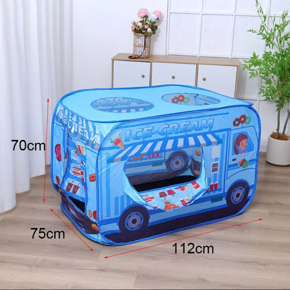 Foldable Ice Cream Tent Sturdy with Carrying Bag Princess Castle House Tents Convenient Children Play Tent Indoor Outdoor