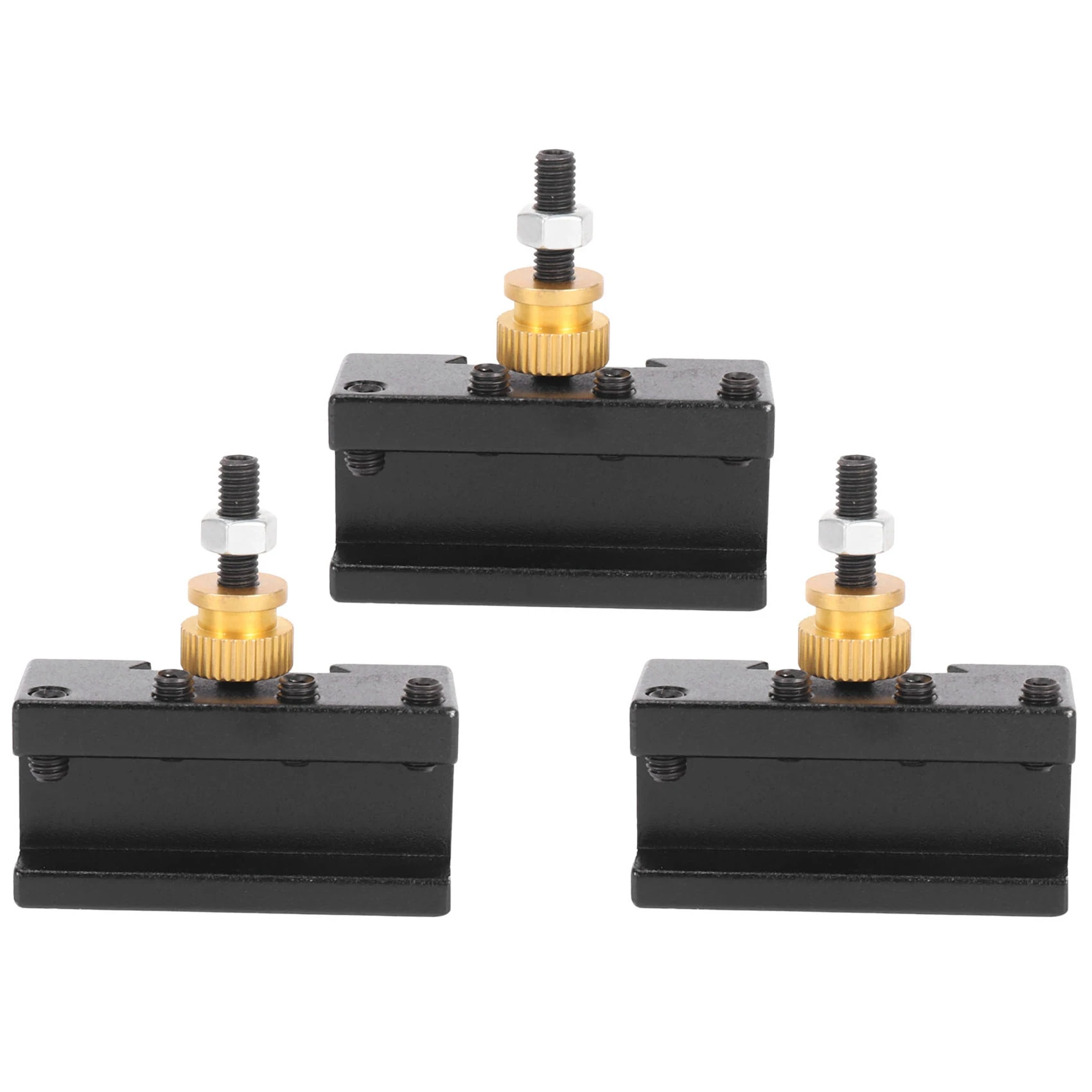 2025 Hot Style 3Pcs Mini Lathe Quick Change Tools Post Holder Kit (1/4-1/2Inch), CNC Boring/Turning/Facing Holder Set