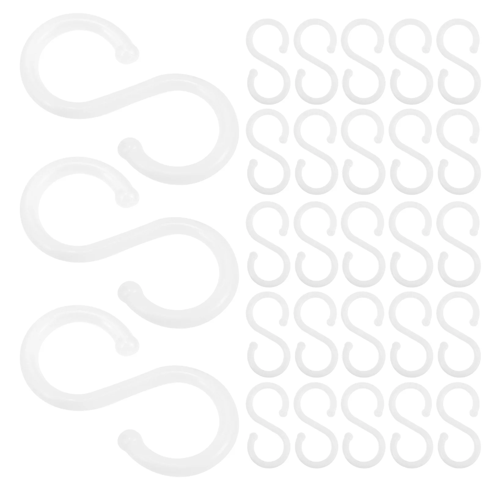 100 قطعة من البلاستيك S السنانير فوق الباب المطبخ الحمام الملابس المناشف معطف الشماعات رف S هوك المطبخ هوك الرف #2