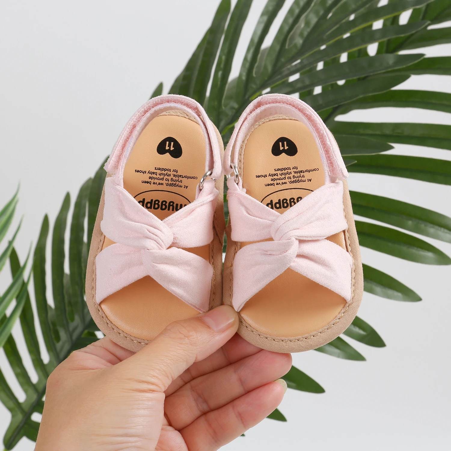 2024 New Product Baby Sandals Infant Girls Shoes Bow-knot Princess Sole Non-slip Toddler First Walkers 5-colors