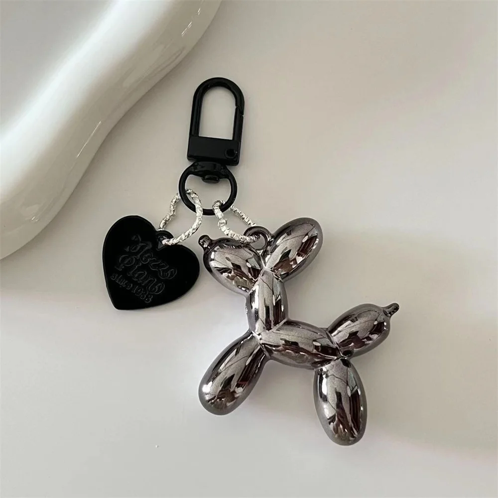 Mode Y2k Zilver Kleuren Rugzak Ballon Hond Sleutelhanger Voor Vrouwen Leuke Auto Accessoires Hanger Sleutelhanger Verjaardag Sieraden Geschenken