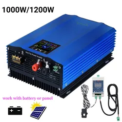 1000W 1200W MPPT Solar PV Grid Tie Power Inverter Automatic Power Output Limitation Function App PV/Battery/DC Power Supply