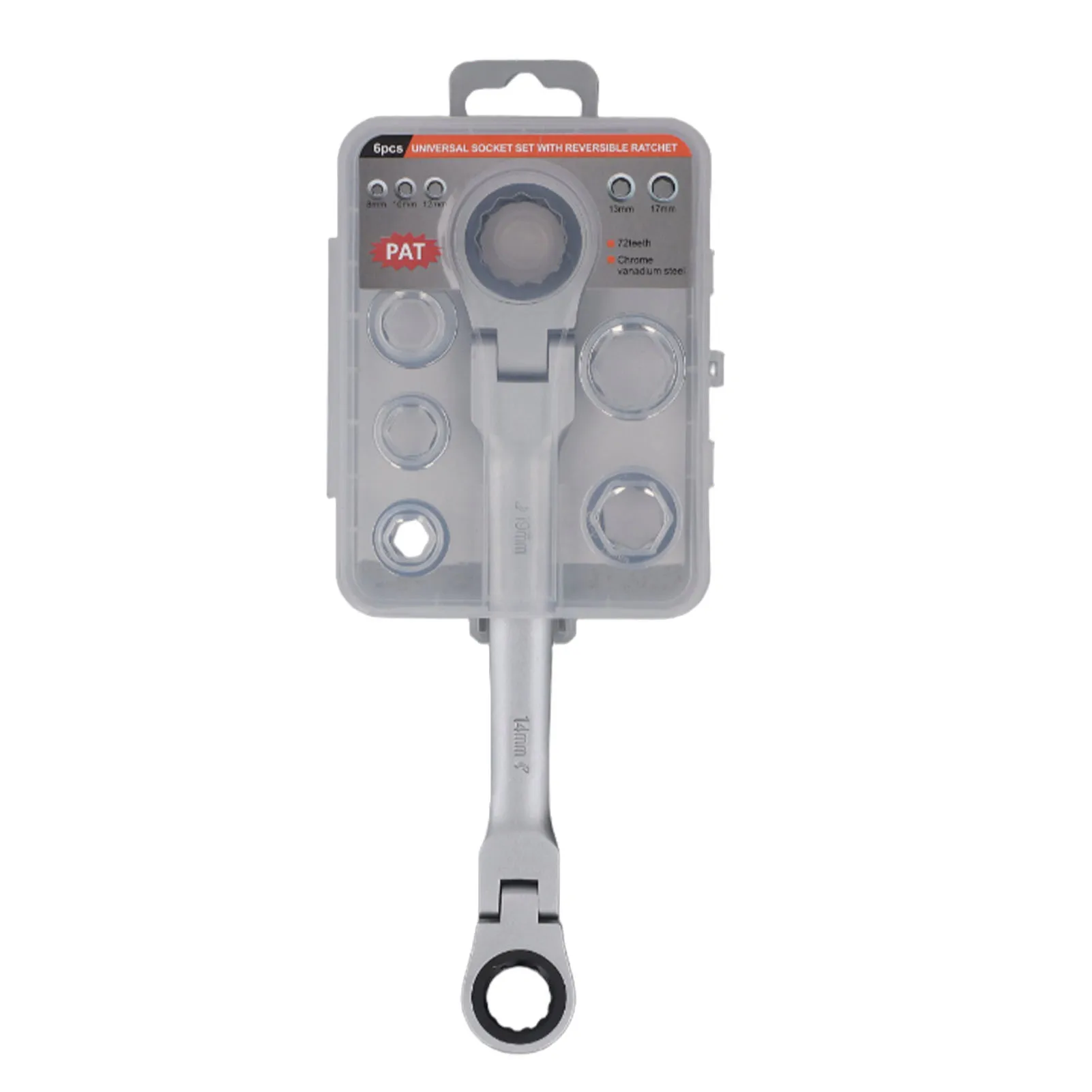 

Набор двусторонних гаечных ключей, 72-зубчатая трещотка, многофункциональный регулируемый инструмент с 5 сменными головками, необходимый инструмент для ремонта автомобилей