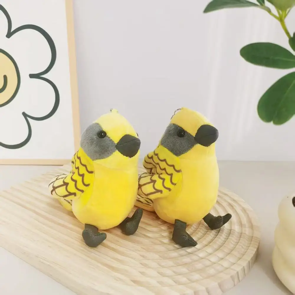 14 cm simulierte gelbe Oriole Stofftier gefüllte Plüschtierfigur Cartoon Anime niedliche Kindergeburtstagsgeschenk lustige Puppe