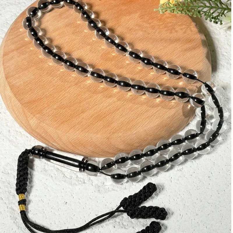 1pc 51 Beads Tasbih Prayer Beads, Acrylic Rosary with Tassel for Daily Meditation