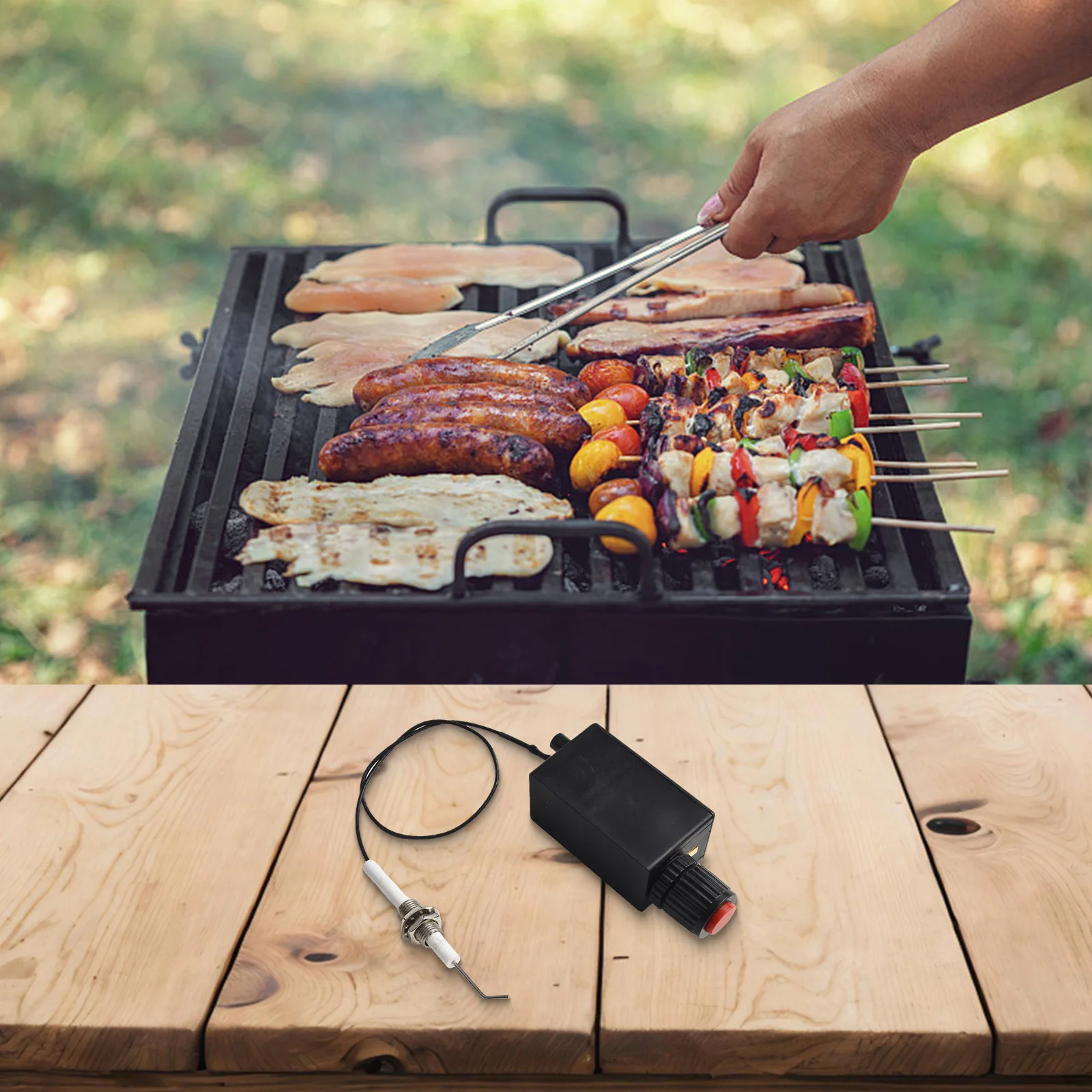 

For Outdoor BBQ Button Ignitor Push Button Ignitor Push Button 1PC Ignitor Push Button Ignitor Replacement Electronic Ignitor