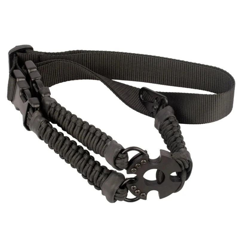 Nylon Webbing Durable Rifles Sling Tactical Single Point Gun Holder Belt Quickly Adjust Length Shoulder Strap for Hunting AR 15