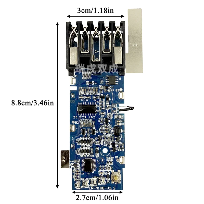 10X21700 Power Tool Lithium Batterie Fall Box PCB für Milwaukee für M18 18V Li-Ion Batterie Schutz Platine Shell gehäuse – Detail 5