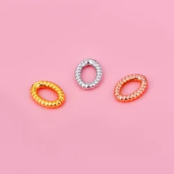925 sterling silver pendant can be opened buttonhead bracelet necklace open ring Handmade DIY beaded jewelry accessories