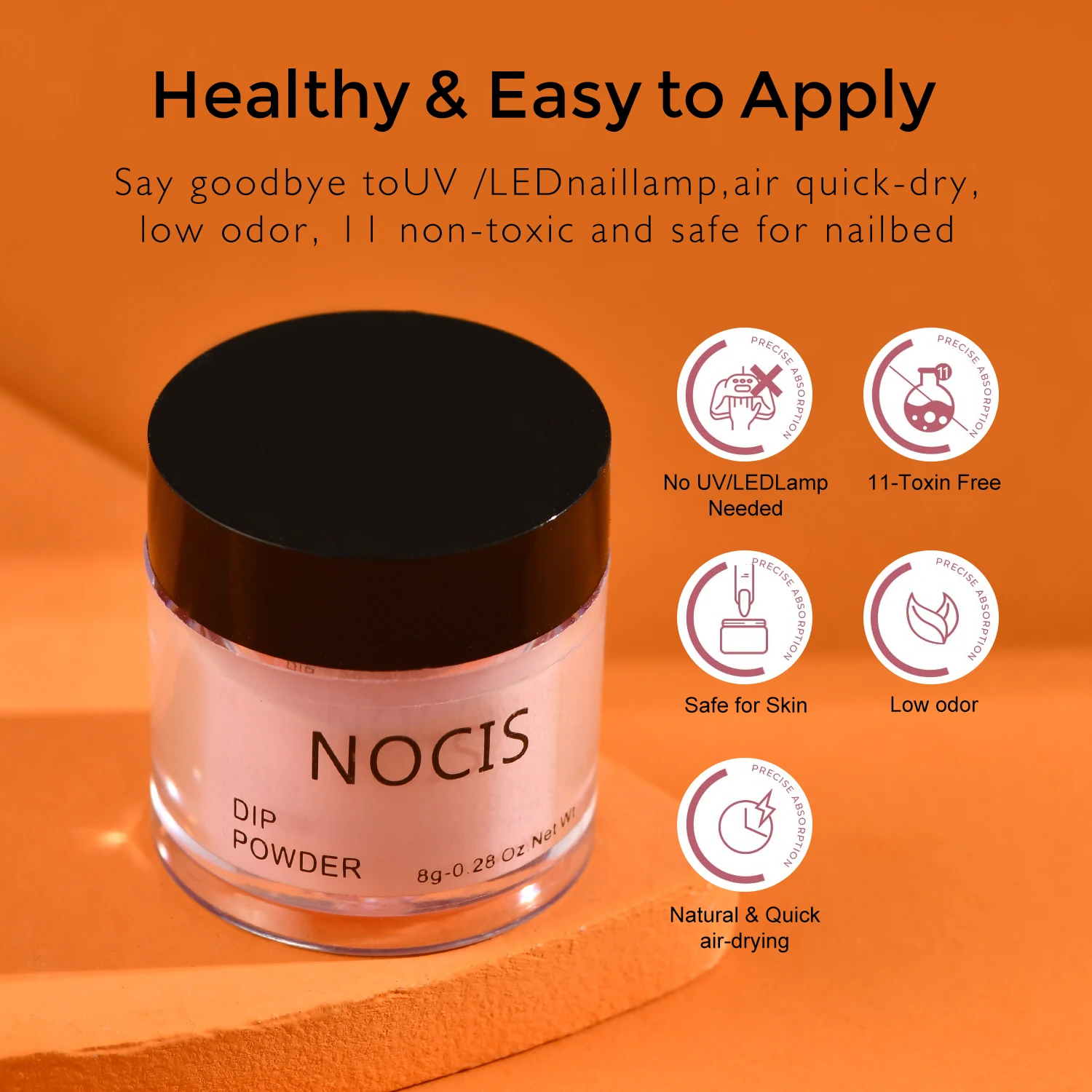 Kit de poudre à tremper pour ongles, 11 pièces, noir, vert, bleu, violet, 4 couleurs, Kit de poudre à tremper pour débutants avec poudre à tremper