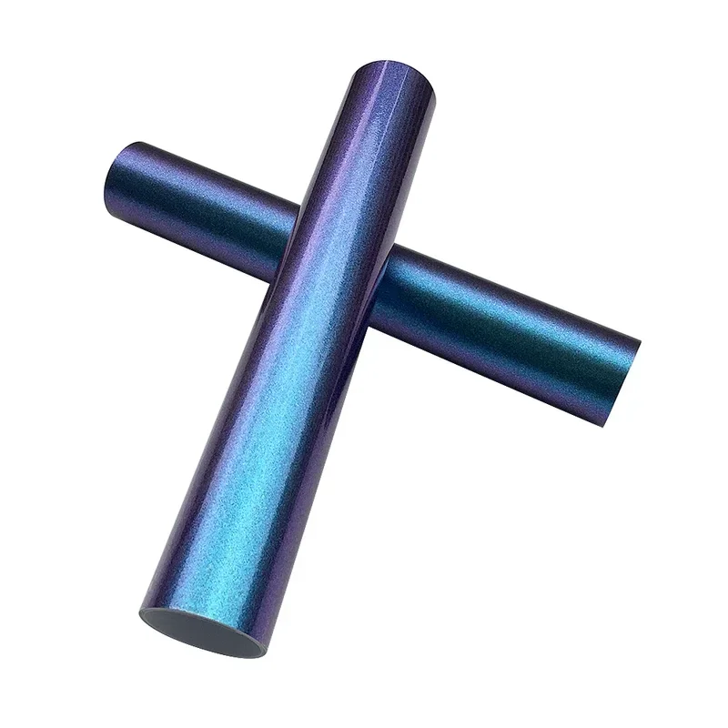 

Glossy Chameleon Car Wrap Stickers Color Change Vinyl Film Blue to Purple Bubble Free Car Wrapping Film Auto Accessories