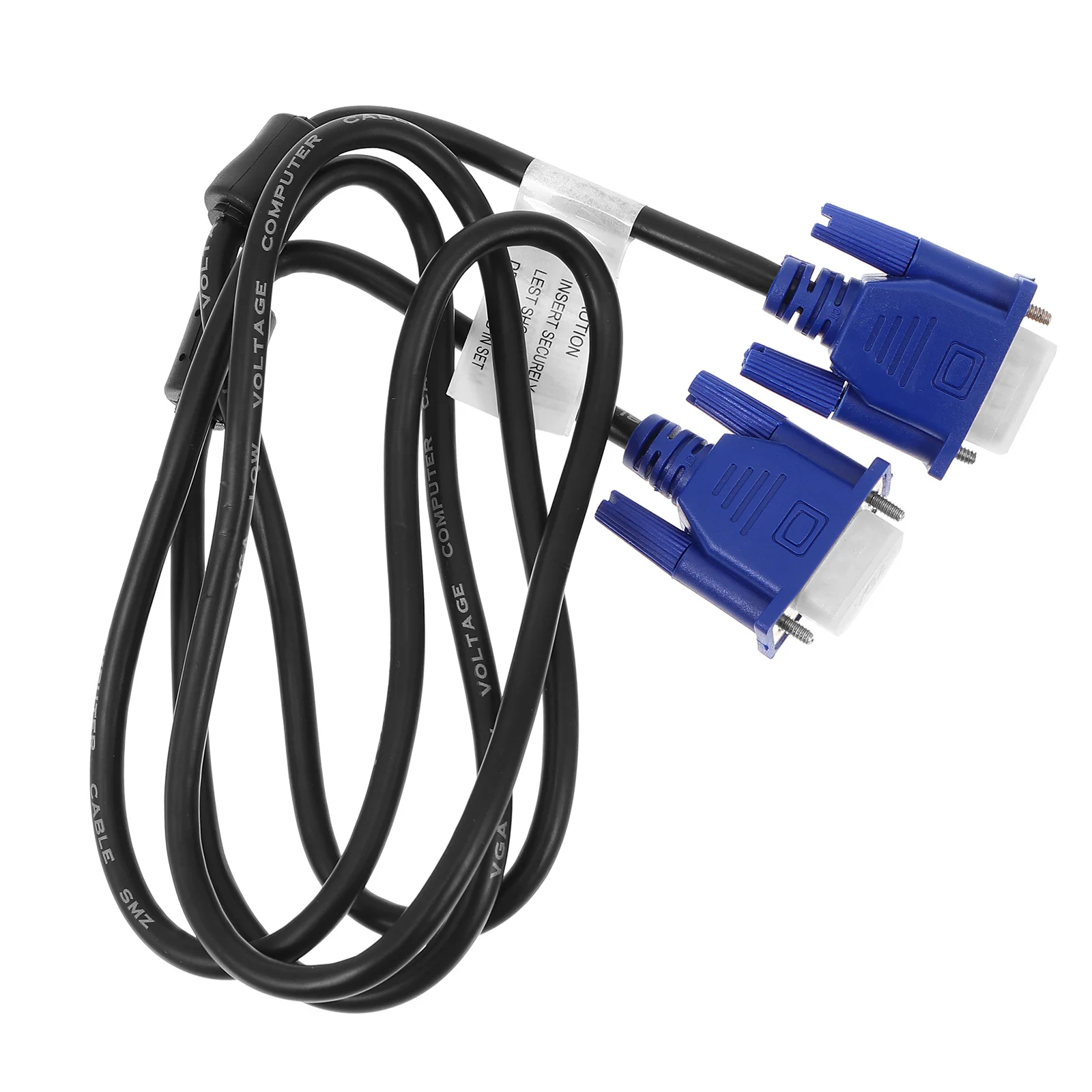 Cabo de extensão preto para dados vga, 2 peças, 1.5m, interface azul, núcleo de cobre de alta qualidade, resolução 800x600 para pc, laptop, monitor