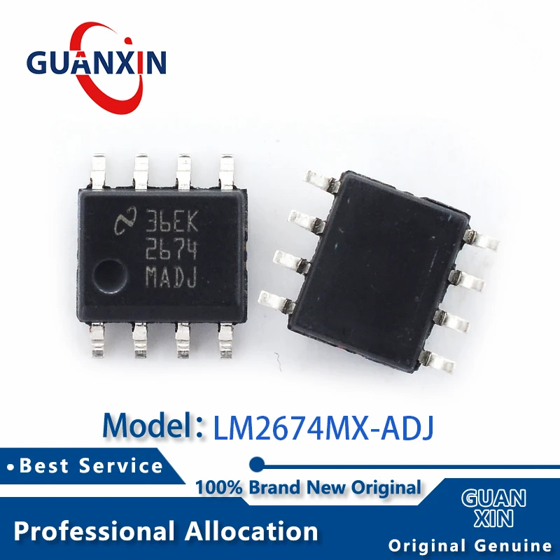 

100% New LM2674MX-ADJ LM2674M-ADJ Marking 2674MADJ SOP-8 LM2674