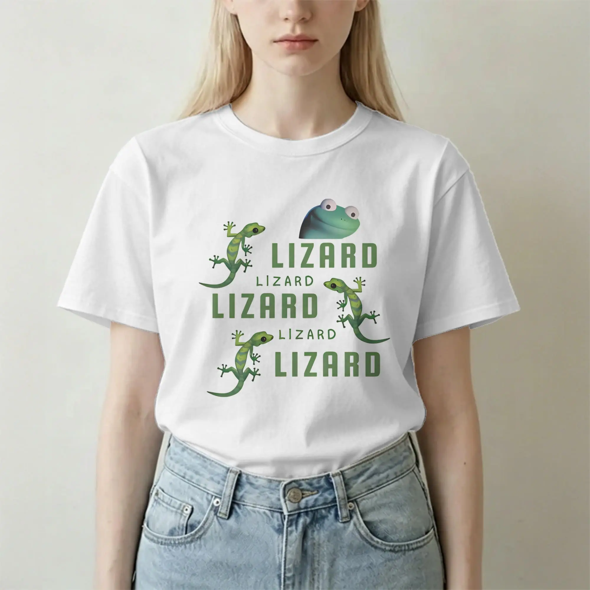 Lizard Elios Meme T-Shirt for Men Women Vintage 100% Cotton Tees Crewneck Short Sleeve T Shirt Gift Idea Tops