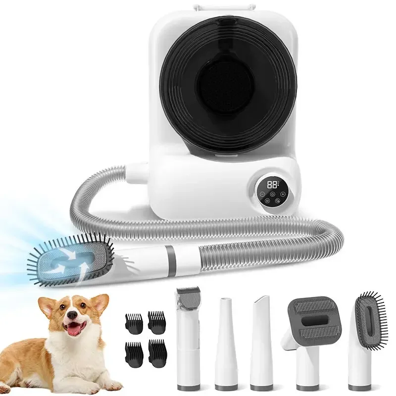2026/Pet Grooming Kit Electric Trimmer Brush Grooming Tools Pet Hair Vacuum Dryer  4-in-1 Pet Grooming Equipment
