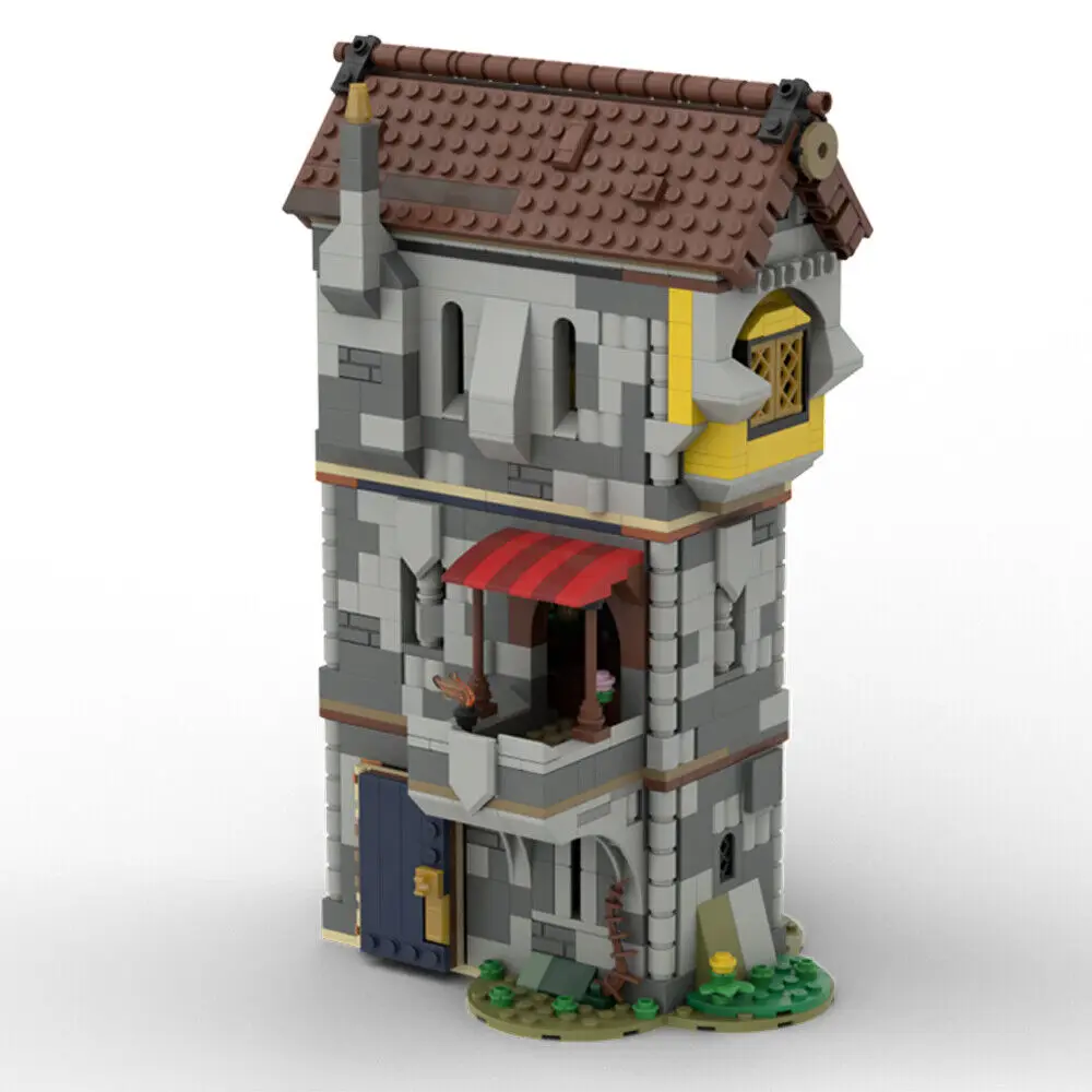 

Medieval House with Detailed Interior Modular Building 969 Pieces MOC Build