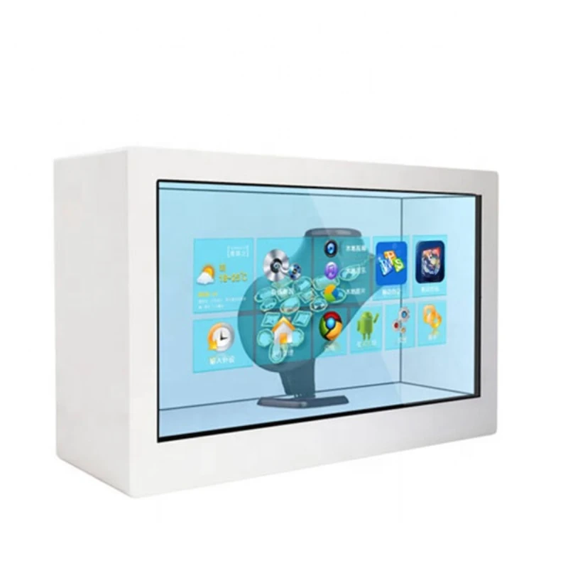 3d Advertising Display Touch Screen Monitor LCD Box Transparent LCD Showcase for Product Exhibition