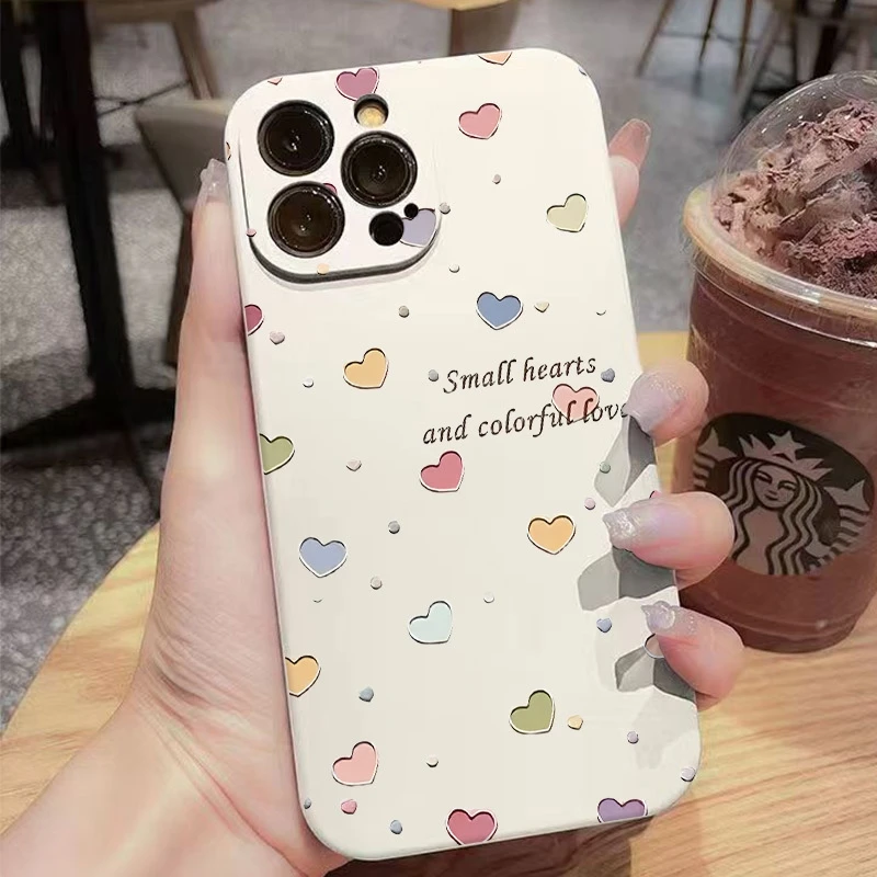 Funda de teléfono inteligente con corazón y Lout colorido para Honor Magic 7 6 Pro 5 4 Lite X9C X9 X7A X7 X7B X7C X6 300 200 100 funda suave de caramelo