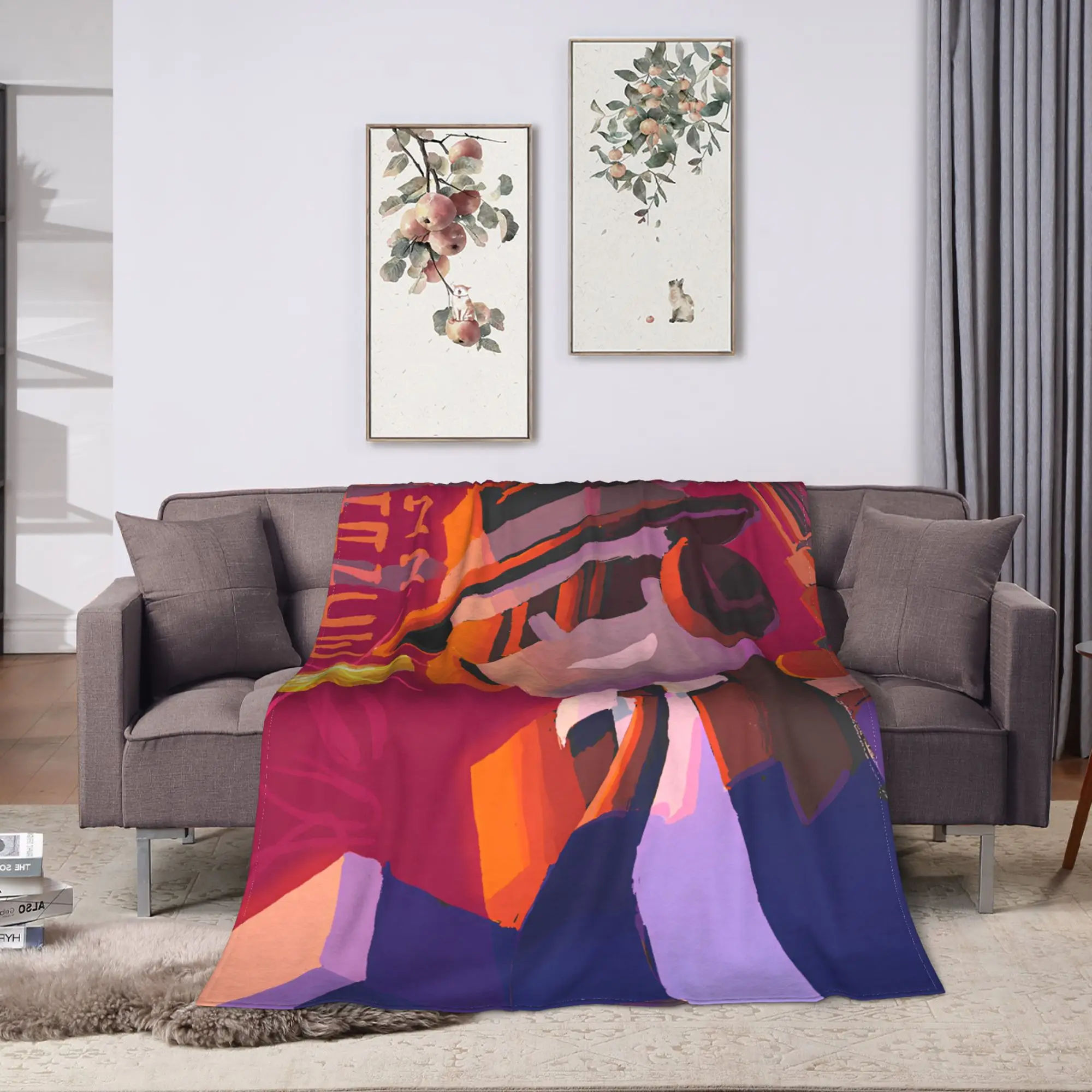 Forsaken Elliot and chance   Blanket  Soft Print Plush Throw Blanket For Kids Living Room Flannel Bedspread Bed Cover