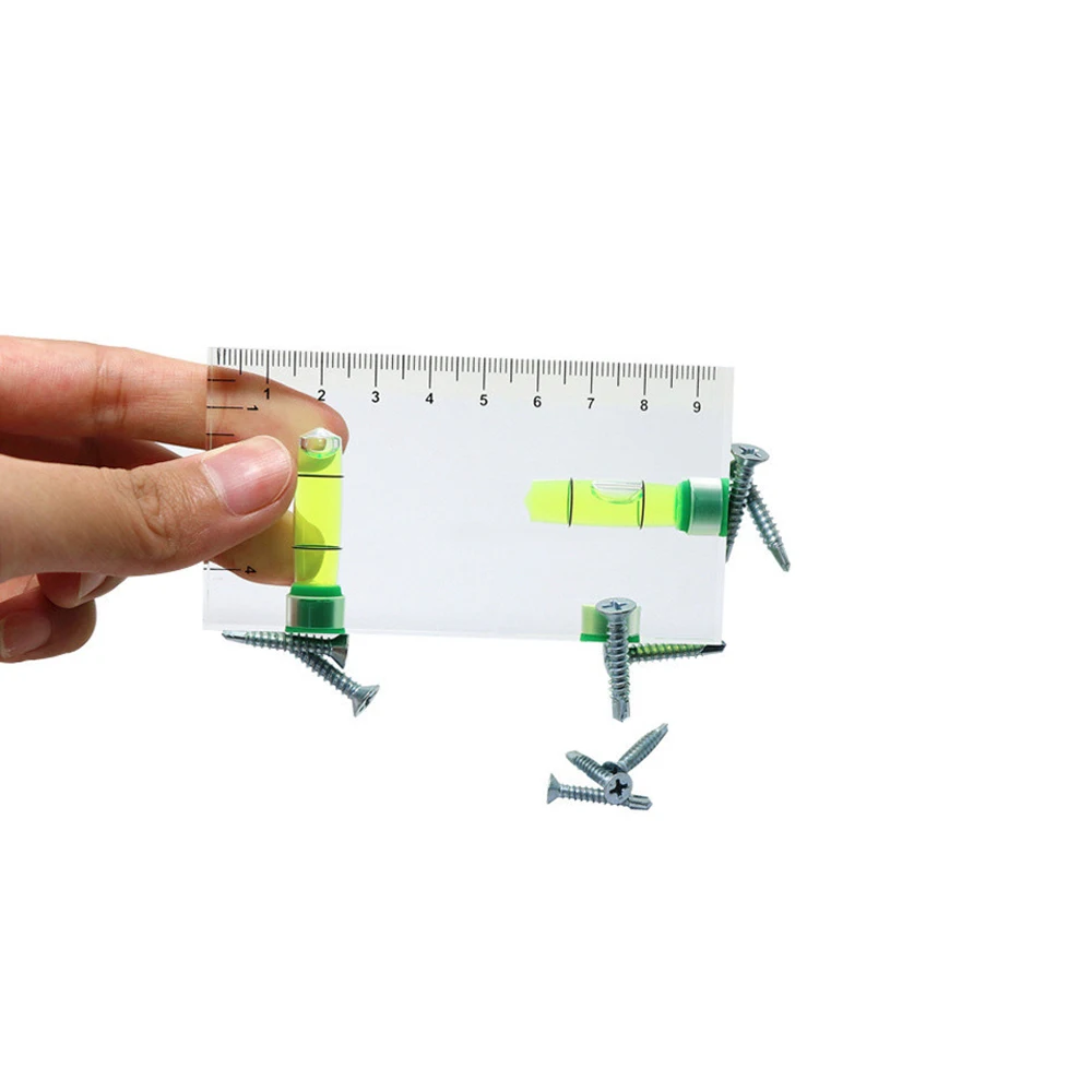 Bubble Level Transparent Scale High Precision Horizontal Vertical Bi-Directional Level Magnet Adhesion Level Measuring Instrumen