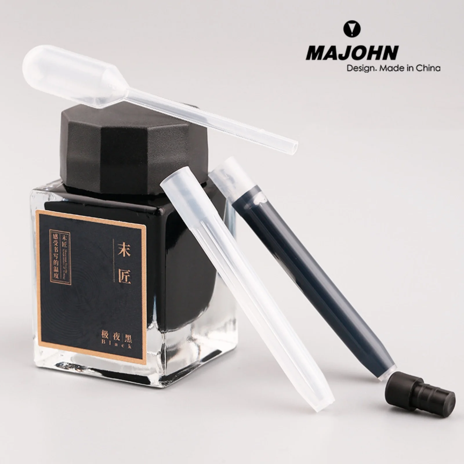 MAJOHN A1 Fountain Pen Ink Supplies Large Capacity 5.5mm Diameter Without Blocking Pen