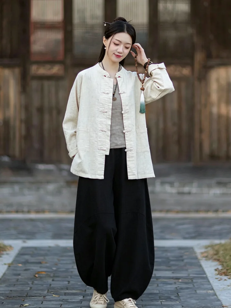 Jaket Kardigan Linen Katun Lon - Linen Shirt Breathable ulasan dan harga
