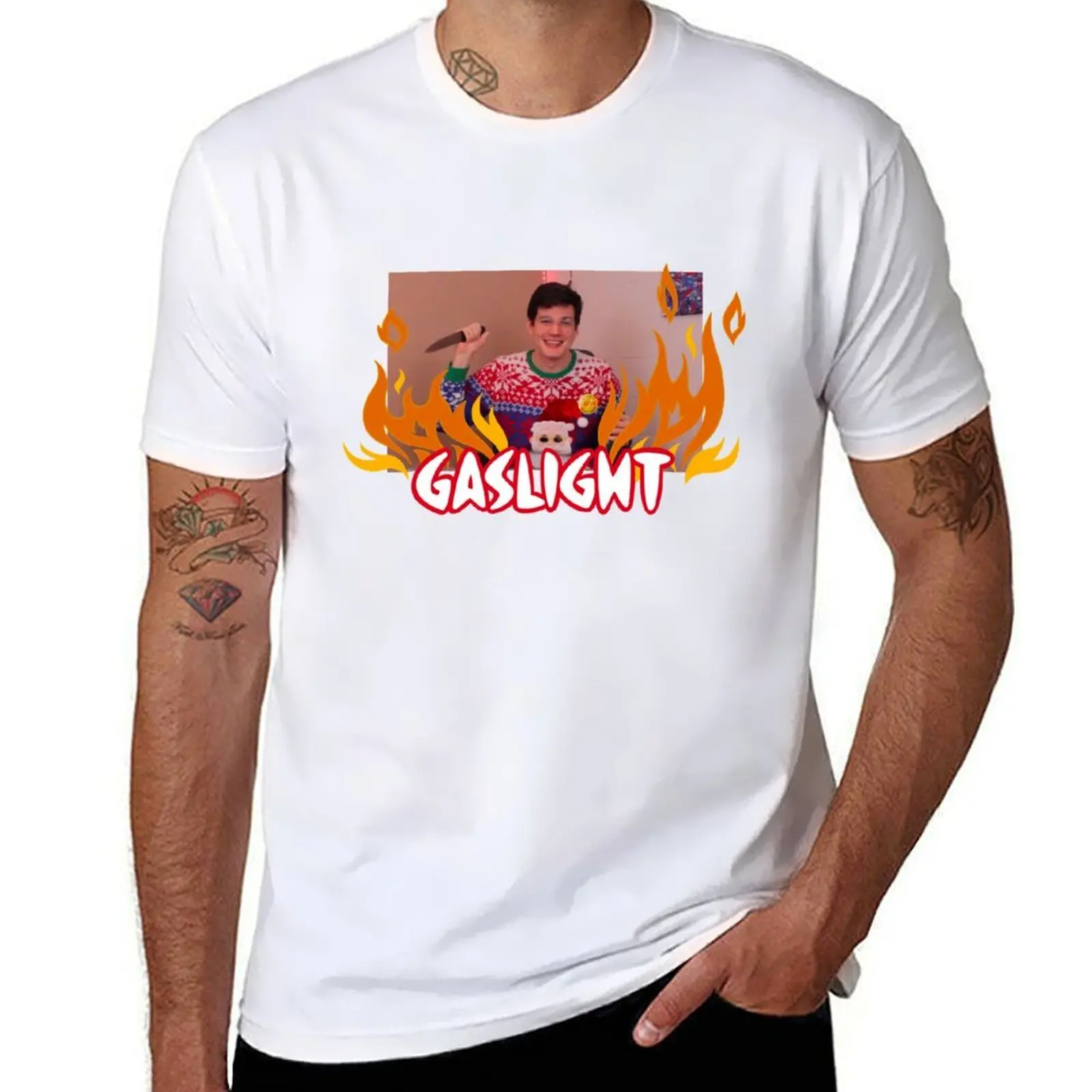 

ted nivison gaslight T-Shirt t shirt man luxury man graphic t shirt T-Shirt