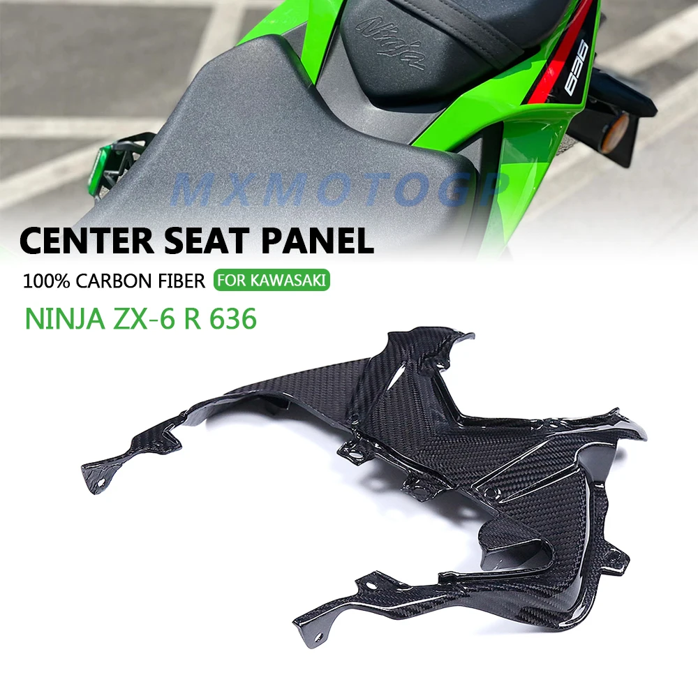 For KAWASAKI NINJA ZX-6 R 636 ZX6R 636 2019 2020 - 2024 2025 100% Carbon Fiber Center Seat Panel Fairing Motorcycle Accessories