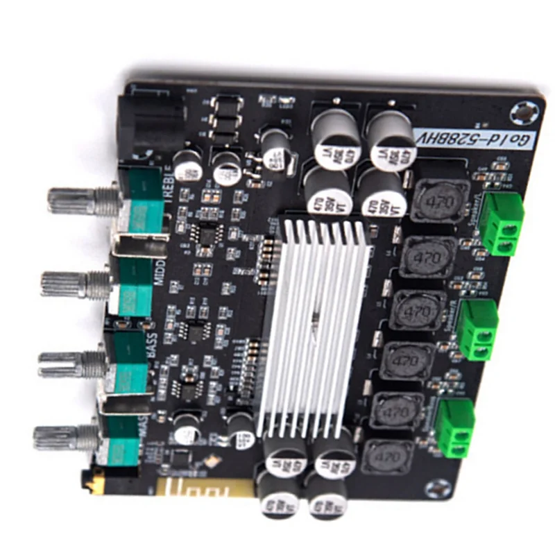 【NEW LISTING】Gold-528BHV TPA3116 Digital Power Amplifier Board 2.1 Channel Configuration 2 X 50W+ 100W Output High Power 8 To 24