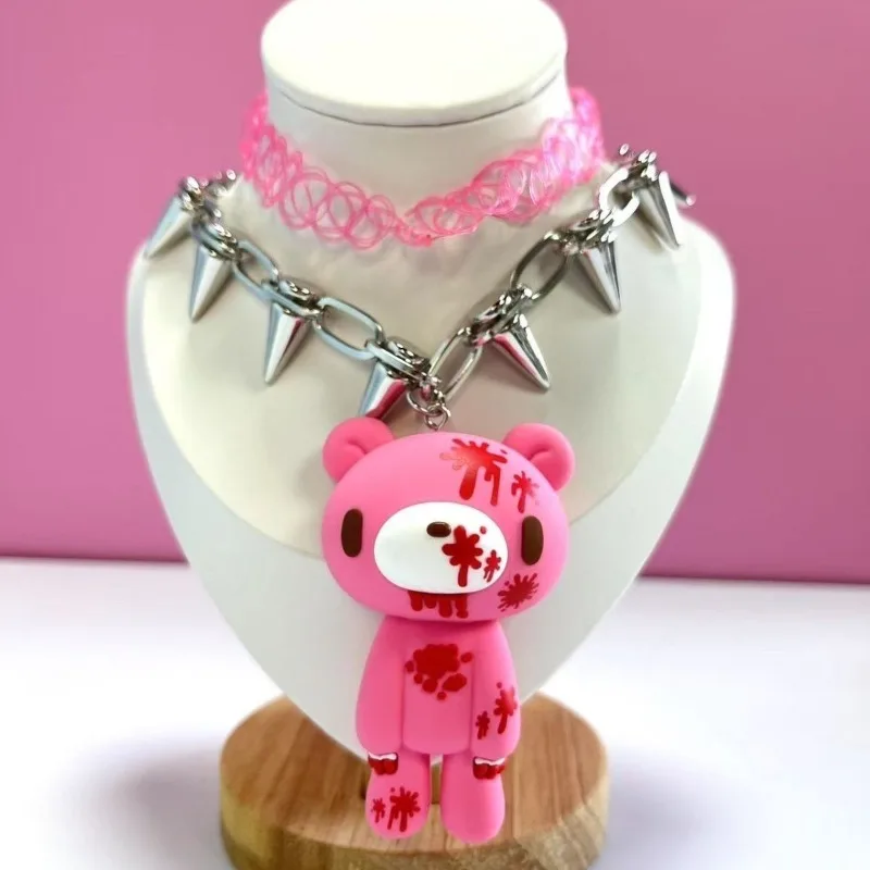 Neue Gloomy Bear Halskette Hochwertiges Kreatives Persönliches Cosplay-Accessoire Anime Cartoon Stilvolle Filigrane Schlüsselbeinkette – Detail 2