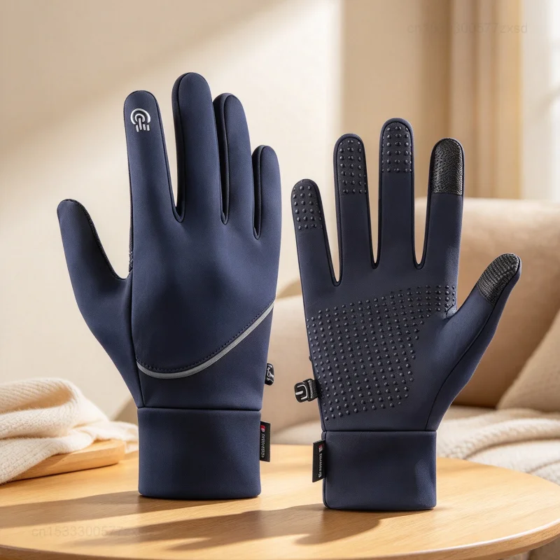 Winter Warm Gloves for Men Women Wind Waterproof Non-slip Touch Screen Thermal Warm Ski Gloves Touch Screen for Running Cycling