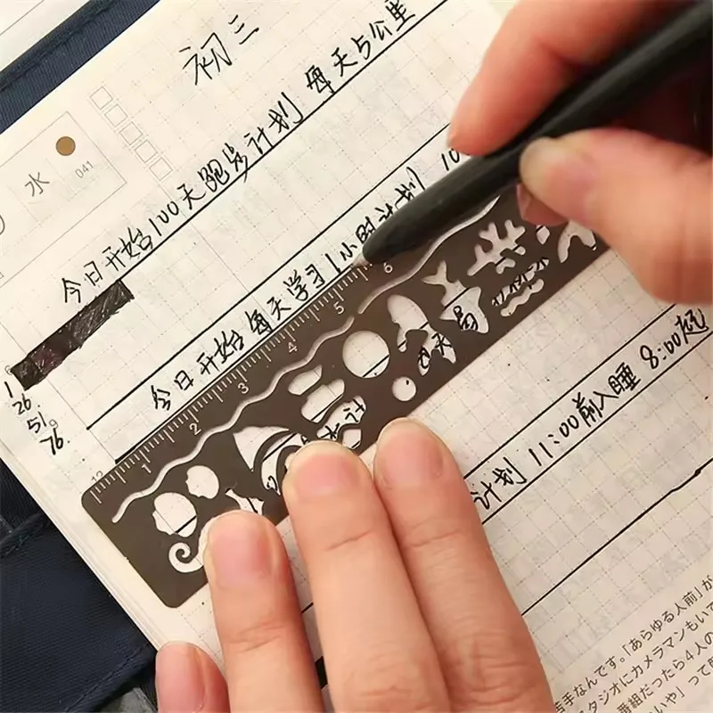 جوفاء المعادن المرجعية حاكم الحيوان نمط تصميم طالب القراءة بمناسبة قياس الهدايا العملية لوازم مكتبية #3