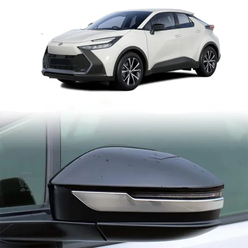 الملحقات الخارجية لتويوتا CHR C-HR 2024 2025 ABS كروم أسود الجانب الباب غطاء الجسم المصد الأمامي الخلفي صب الكسوة
