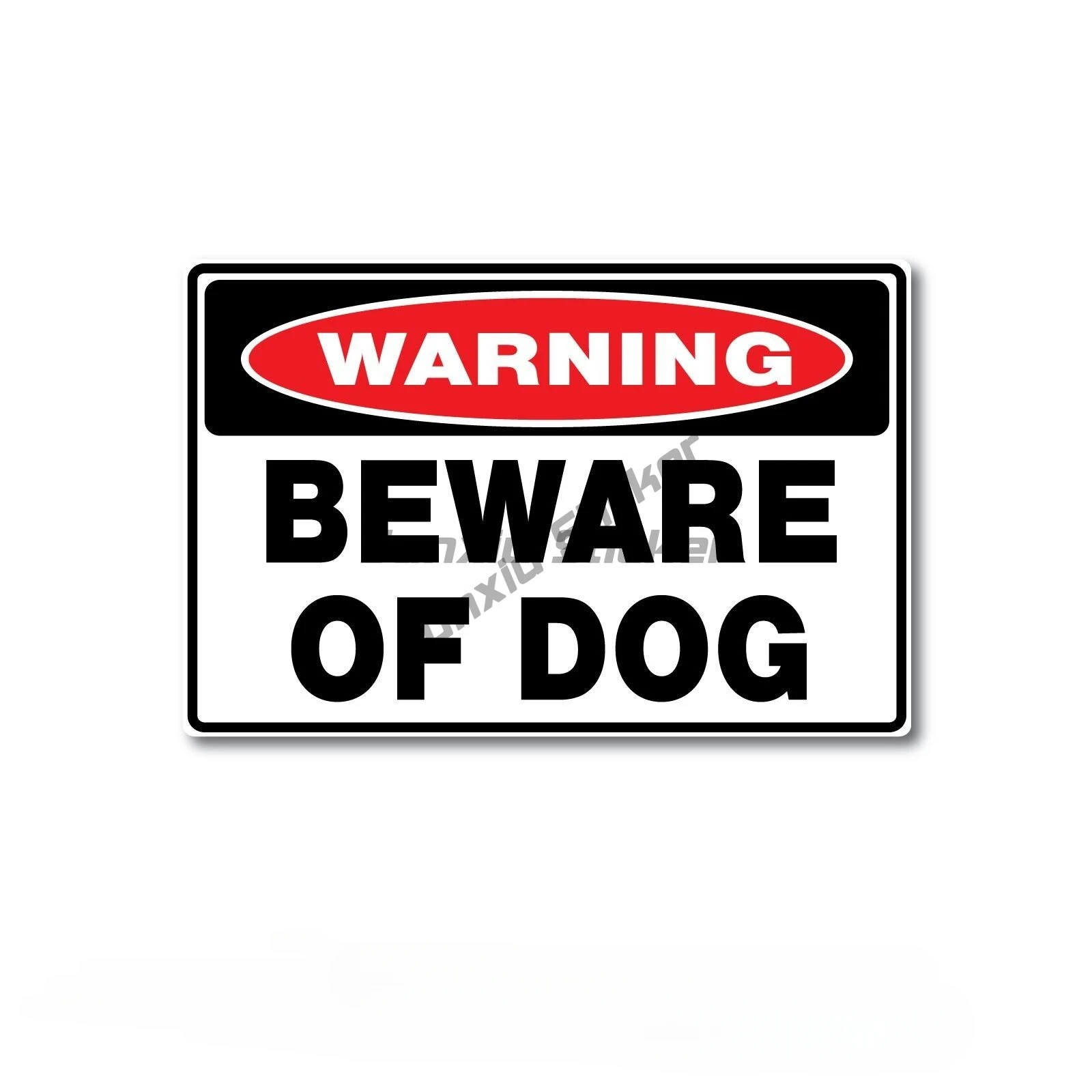 Warning Beware of Dog sticker 150mm quality water & fade proof vinyl safetyOcclusion Scratch   Scratch-Proof Sunscreen