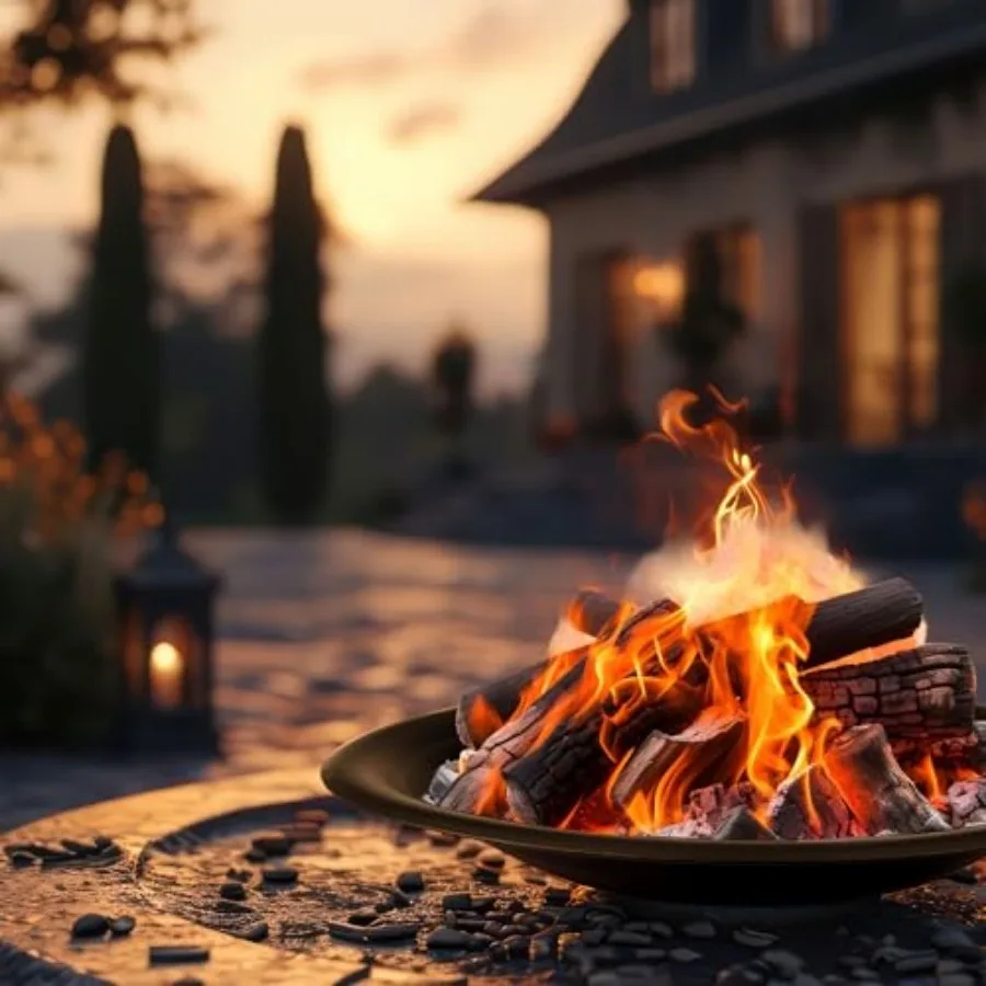 

Fire Bowl - 24in Firepit Insert for DIY Fire Ring or Replacement - High Temp Finish - Firepits for Outside Wood Burning by